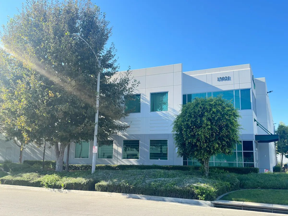 Leisure Space Furniture showroom exterior in Santa Fe Springs, serving Los Angeles County and Orange County.