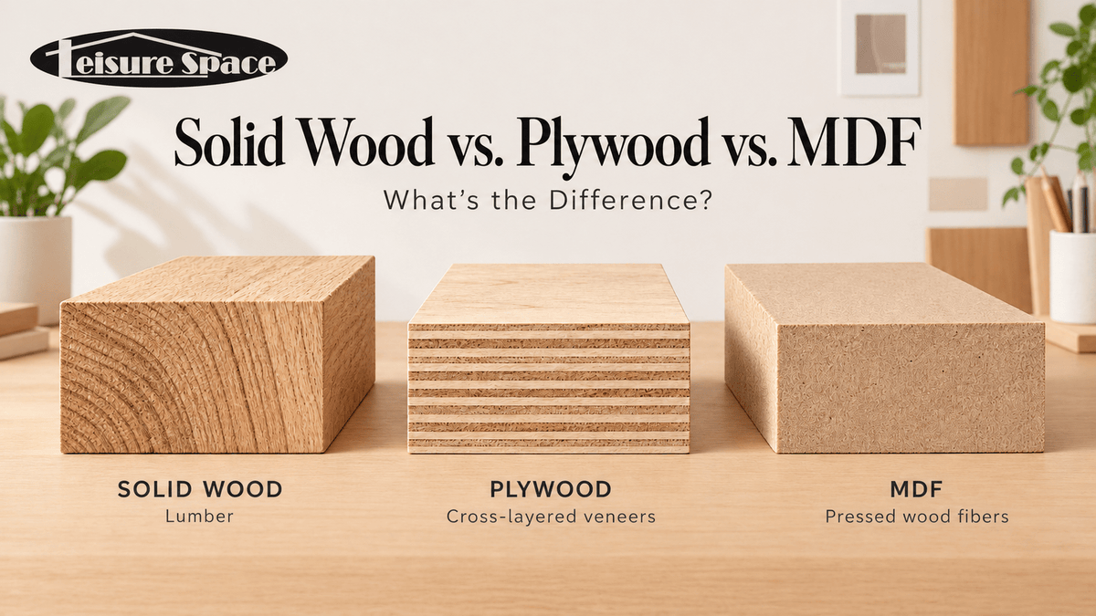 Comparing the difference of solid wood, plywood, and MDF