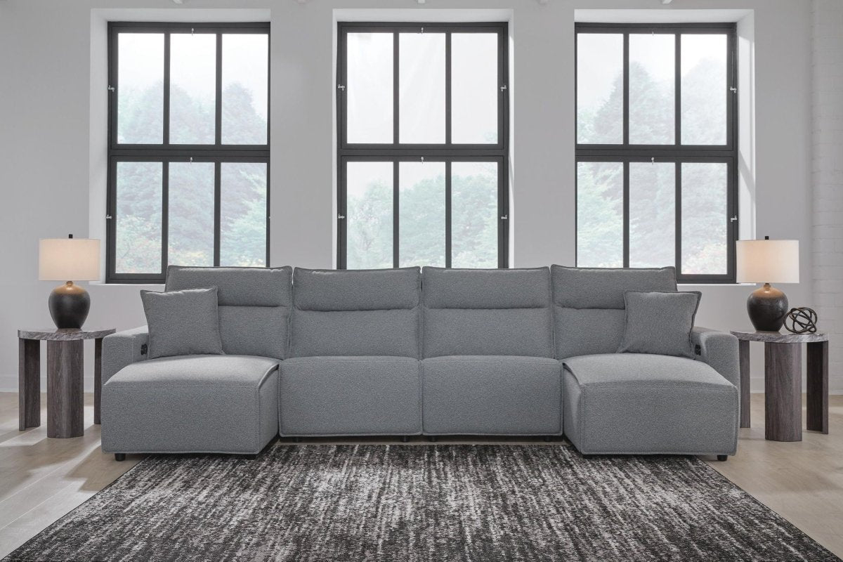 Modmax II - Reclining Sectional - Salt And Pepper