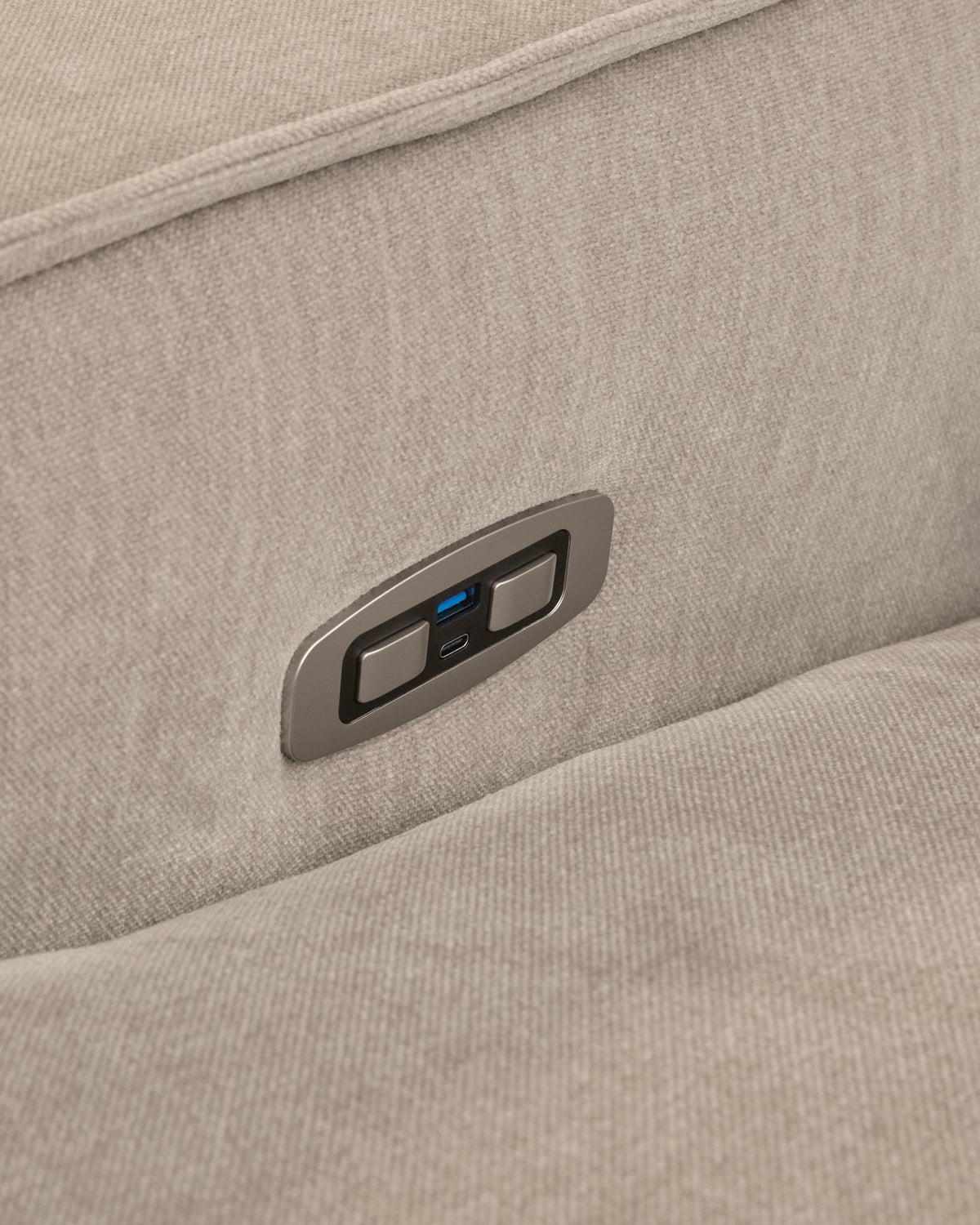 Carceri - 2-Piece Power Reclining Sectional Loveseat - Cashmere