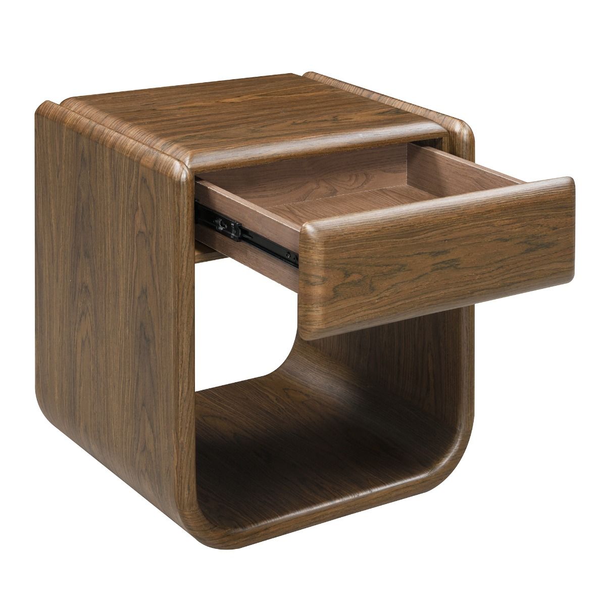 Lanza - End Table With Drawer - Dark Walnut