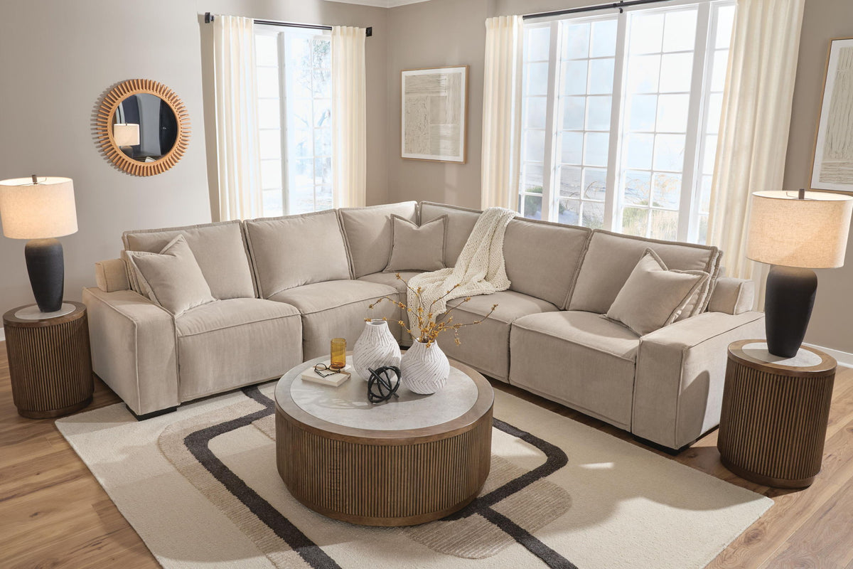 Carceri - 5-Piece Power Sectional Reclining Sofa - Cashmere