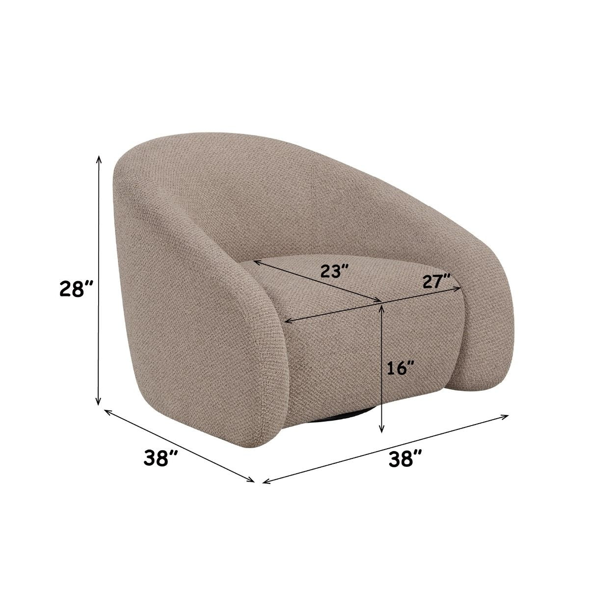Zoey - Accent Chair With Swivel β product view 19
