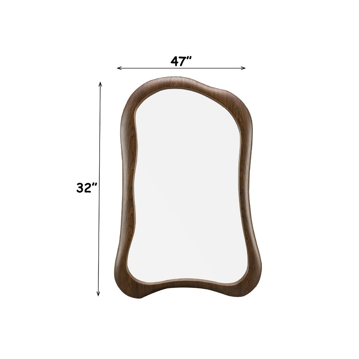 Lanza - Aceent Mirror - Dark Walnut