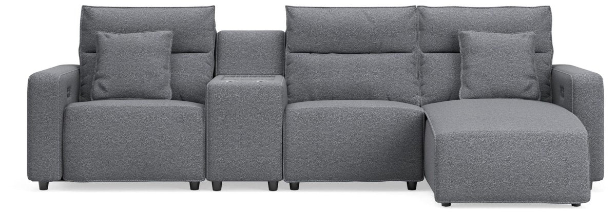 Modmax II - Reclining Sectional - Salt And Pepper