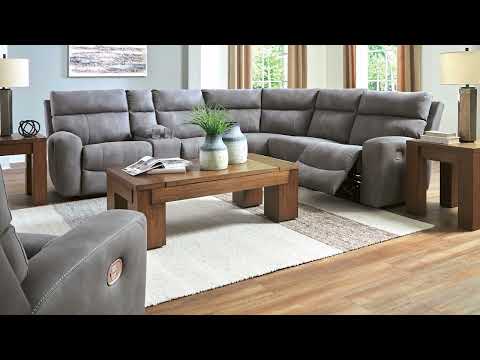 Signature Design by Ashley Next-Gen DuraPella sofa video – durable water-repellent faux leather furniture for small living and dining spaces, kid and pet friendly