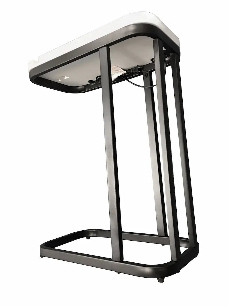 SeeTable C - Shape Side Table with USB Charging & Stand | Leisure Space - Leisure Space