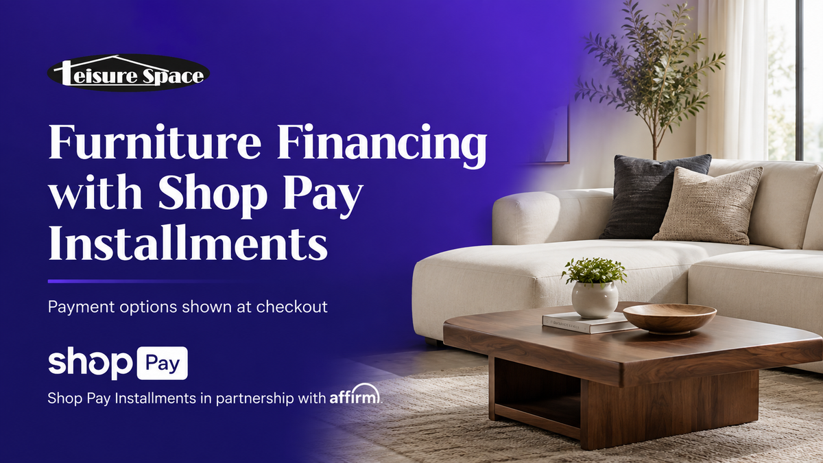 Furniture Financing with Shop Pay Installments in partnership with affirm