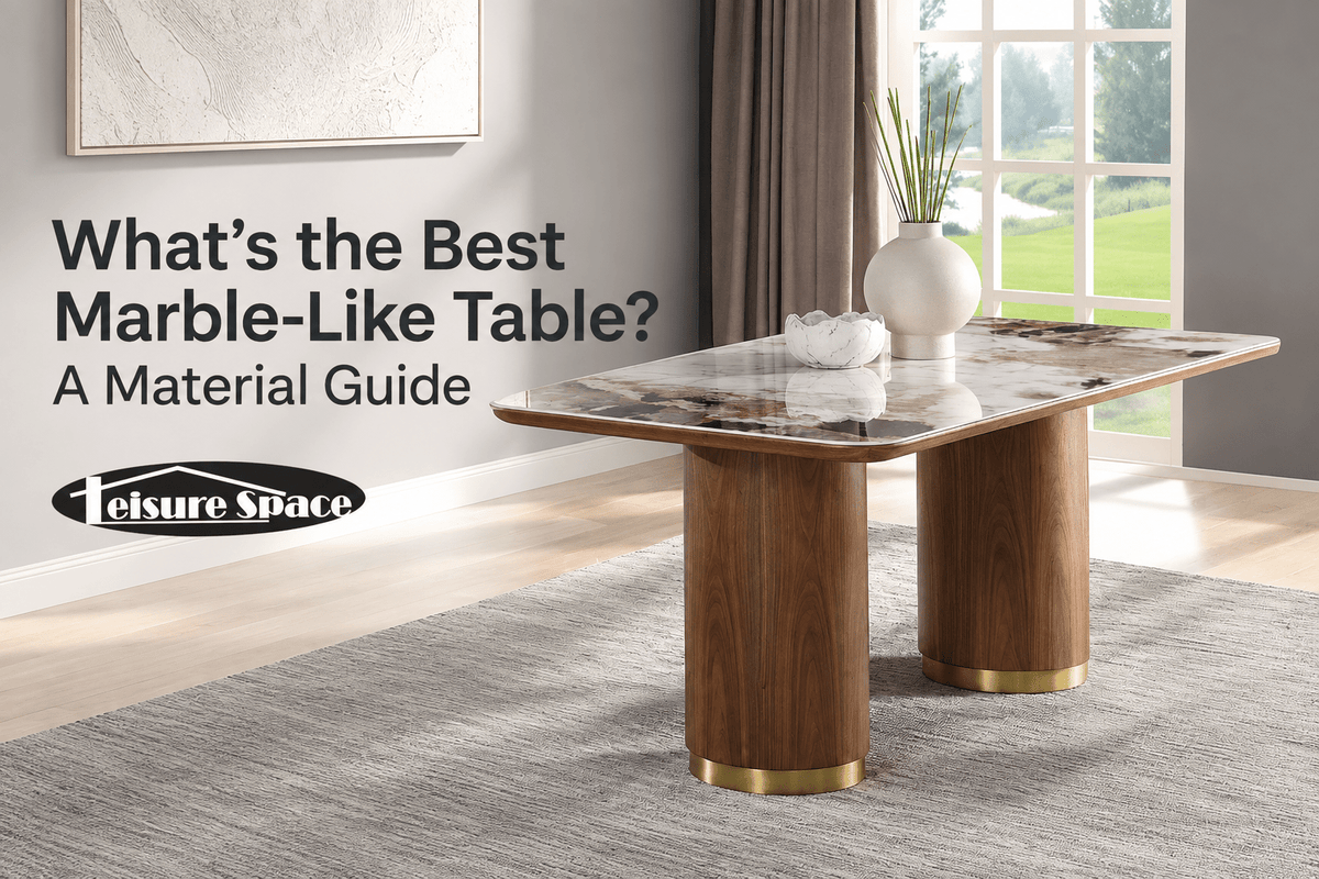Cover photo for the blog: What's the best marble like table? A material guide