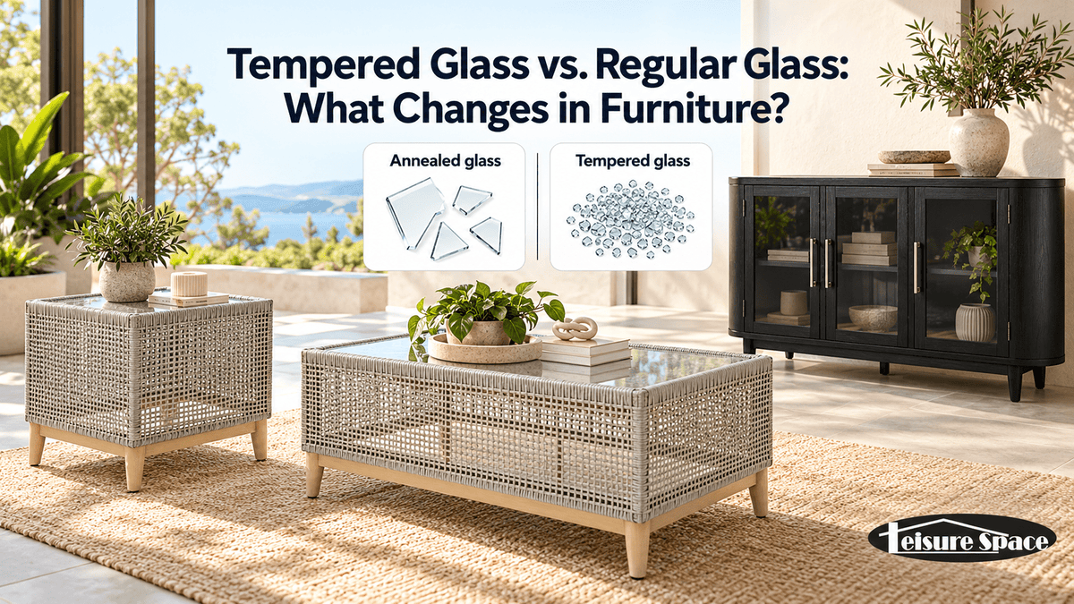A photo shows the difference of annealed glass and tempered glass for the cover of Tempered Glass vs. Regular Glass