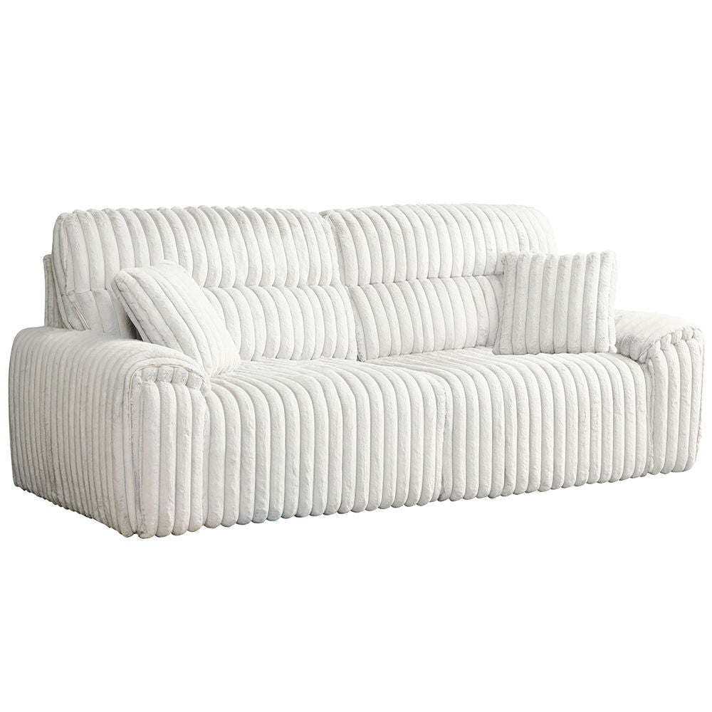 Jaya - Power Motion Sofa With Sleeper & USB Port - Mondo Gray Corduroy