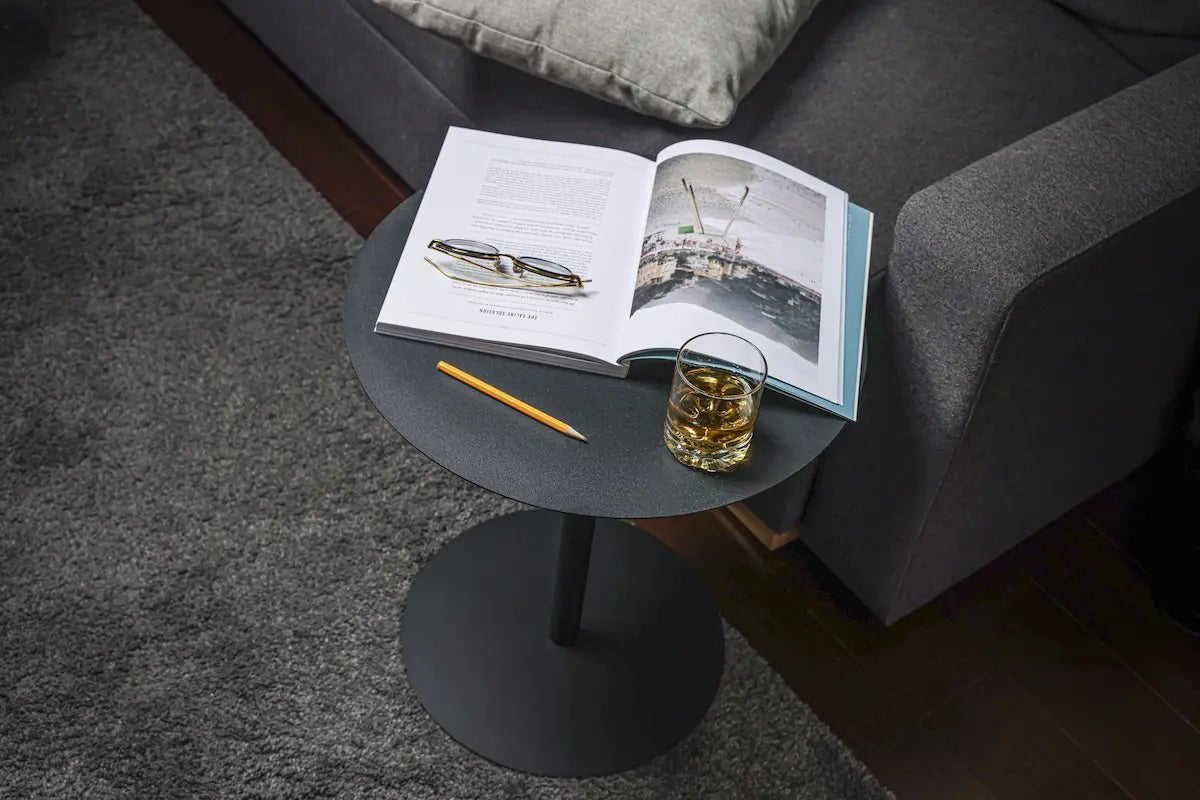Modern Nesting Coffee Table Set – White Marble & Black Base | Leisure Space - Leisure Space