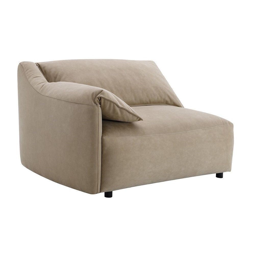 Veata - Sectional Sofa - Light Brown Suede