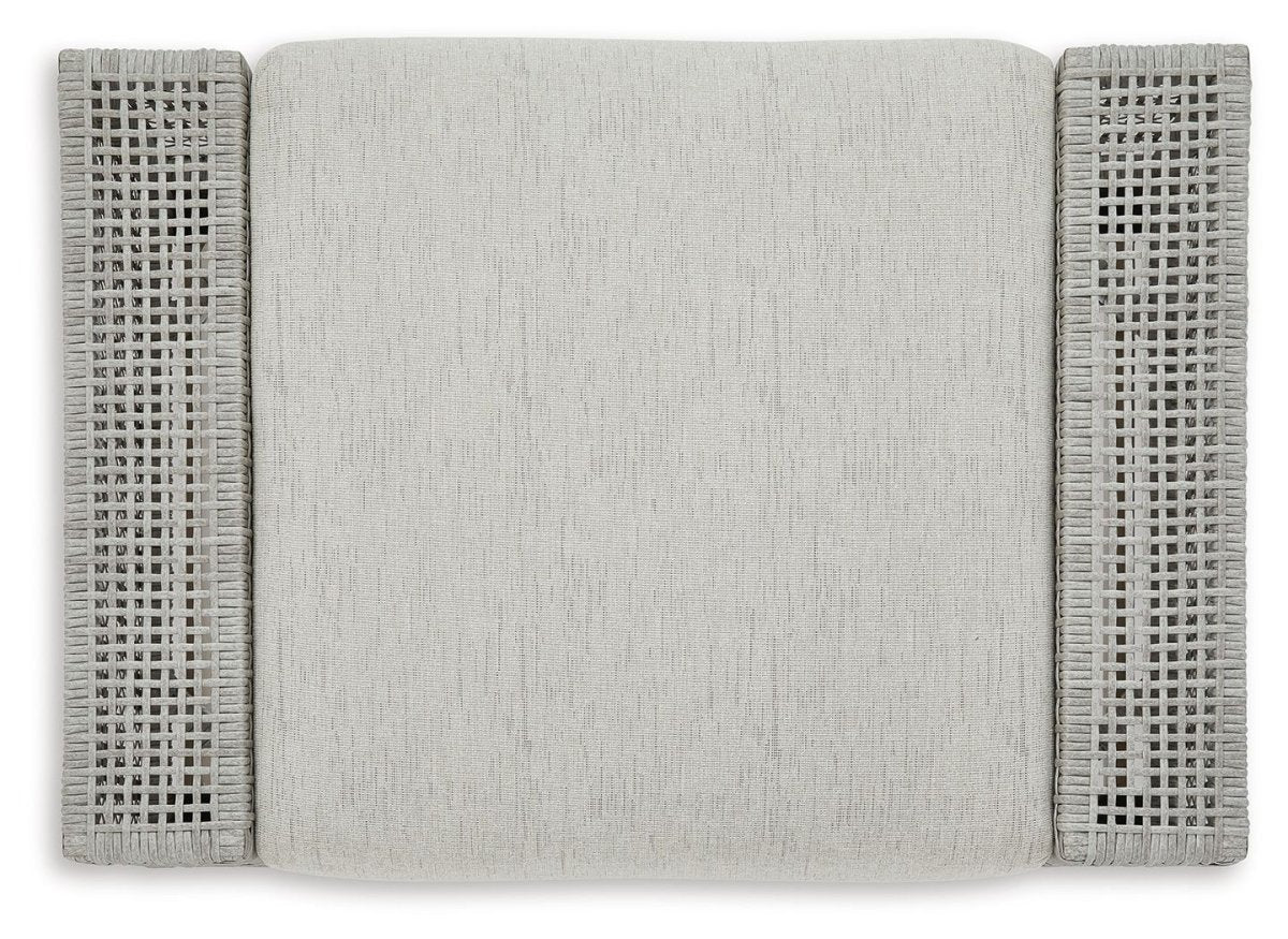 Seton Creek - Ottoman With Cushion - Gray