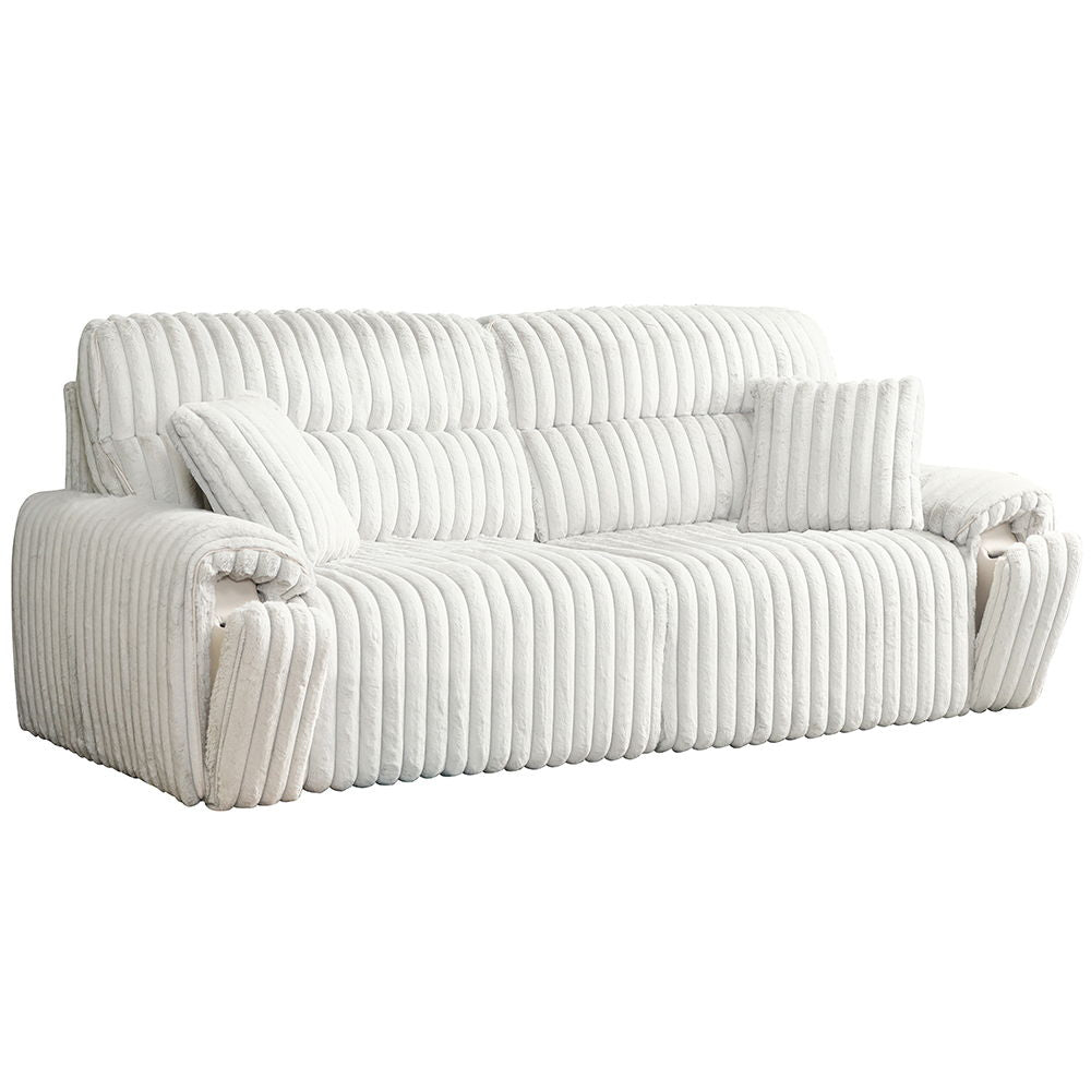 Jaya - Power Motion Sofa With Sleeper & USB Port - Mondo Gray Corduroy