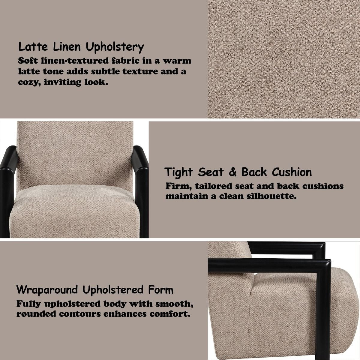 Jetta - Accent Chair - Latte & Black