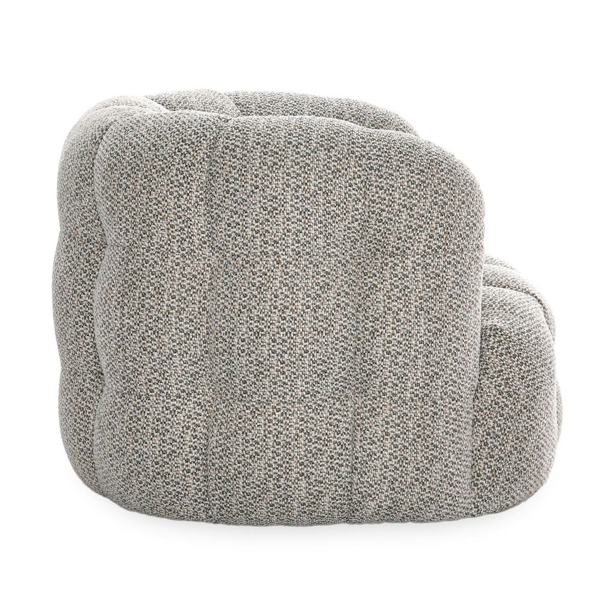Walter - Upholstered Swivel Chair - Heathered Gray