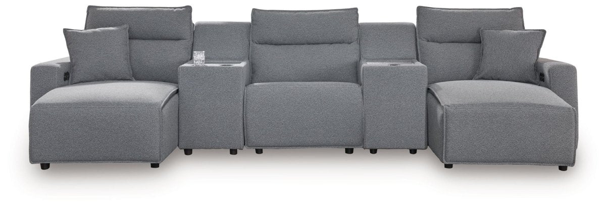 Modmax II - Reclining Sectional - Salt And Pepper