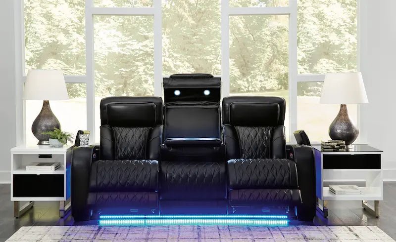 Boyington Power Reclining Sofa w/ Massage & Heat | Millennium by Ashley - Leisure Space