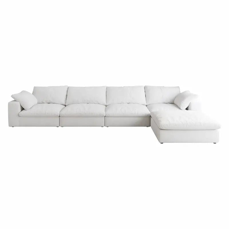 Cloud Modular Sectional Sofa 160" Down - Filled L - Shape | Leisure Space - Leisure Space