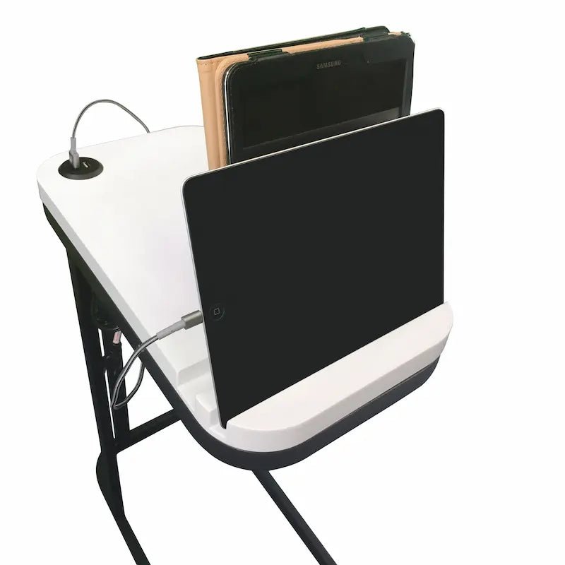 SeeTable C - Shape Side Table with USB Charging & Stand | Leisure Space - Leisure Space