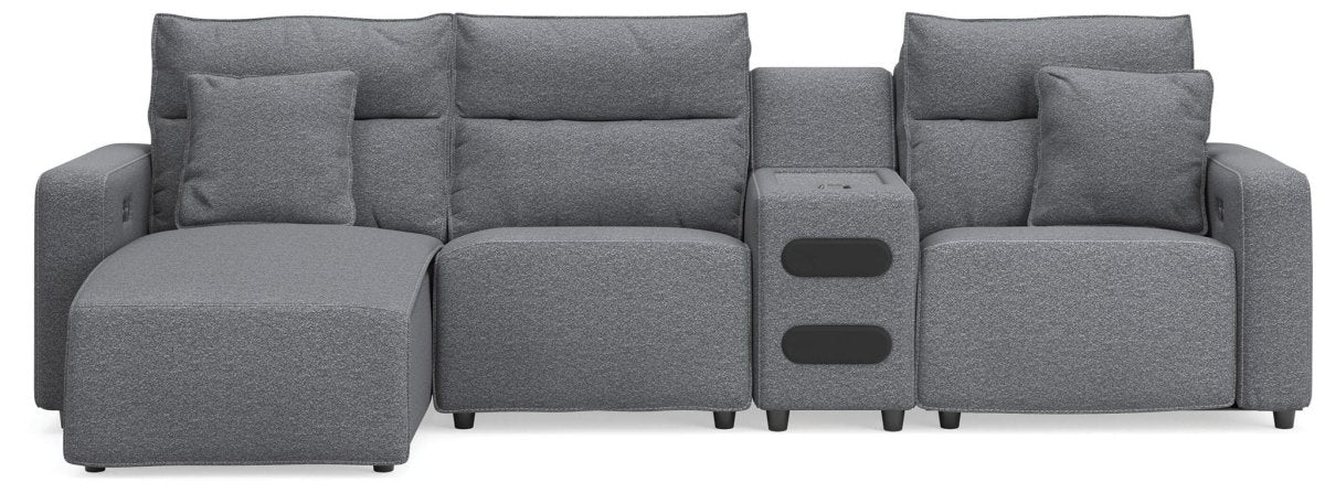 Modmax II - Reclining Sectional - Salt And Pepper