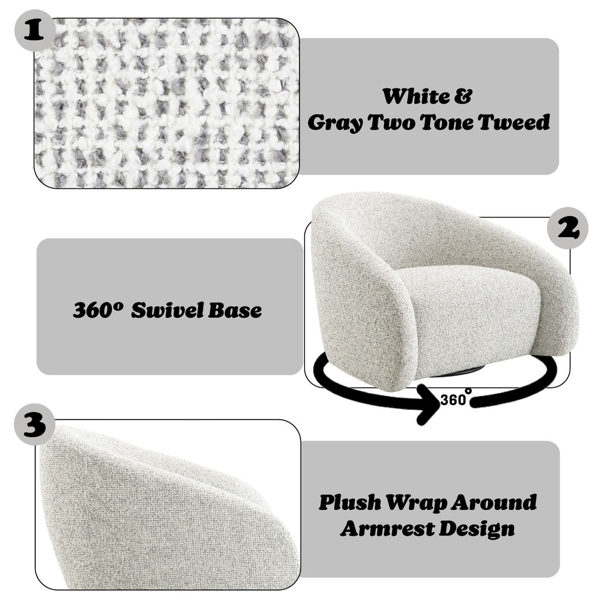 Zoey - Accent Chair With Swivel — product view 25
