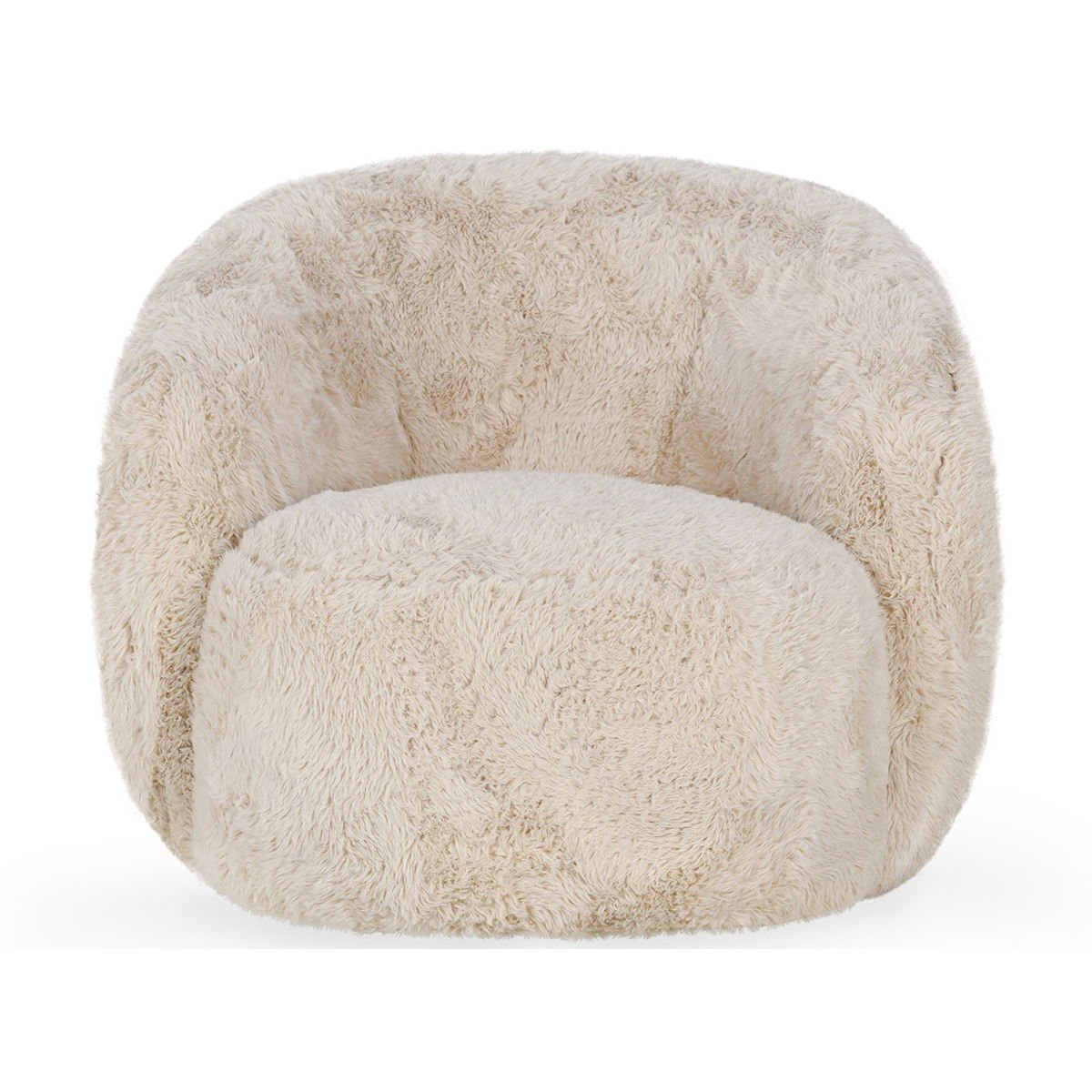 Adley - Plush Swivel Chair - Sand