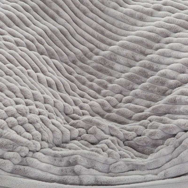 Sealy® Kade XL Bean Bag Chair – 72" Mink Grey with Foam Filling - Leisure Space