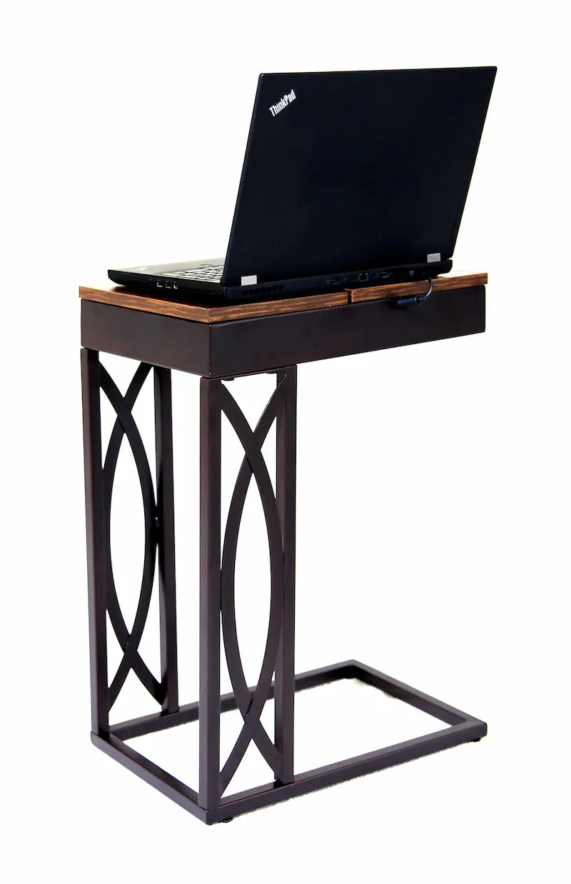 SeeTable Stash Multi‑Function Side Table with Charging Station - Leisure Space