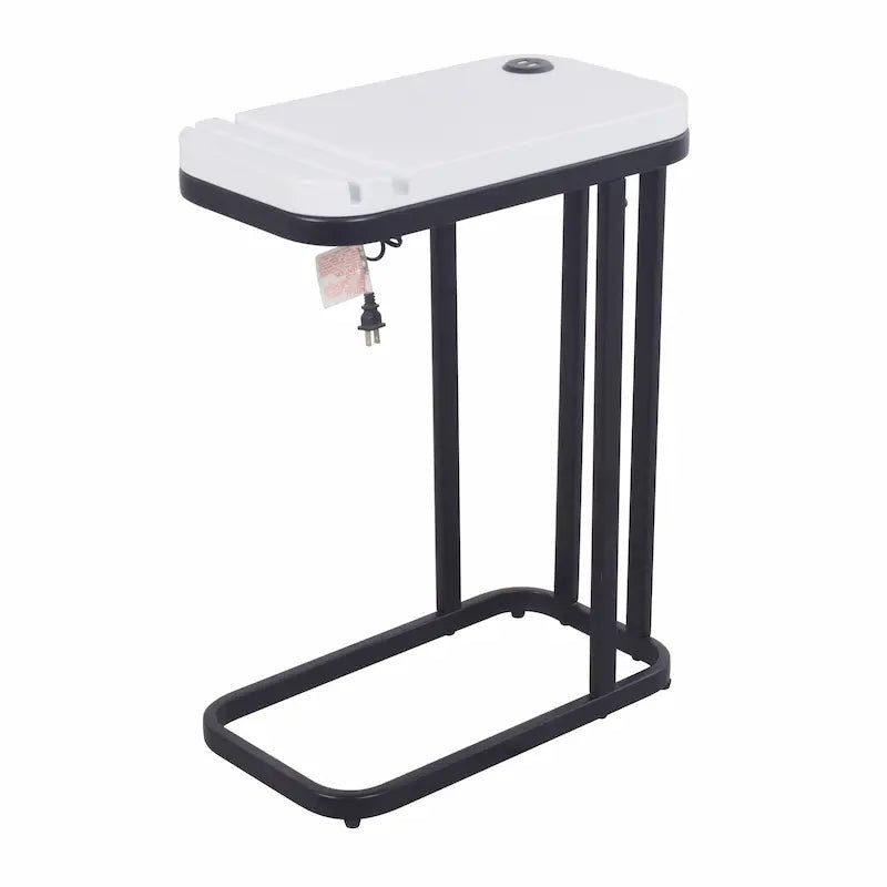 SeeTable C - Shape Side Table with USB Charging & Stand | Leisure Space - Leisure Space