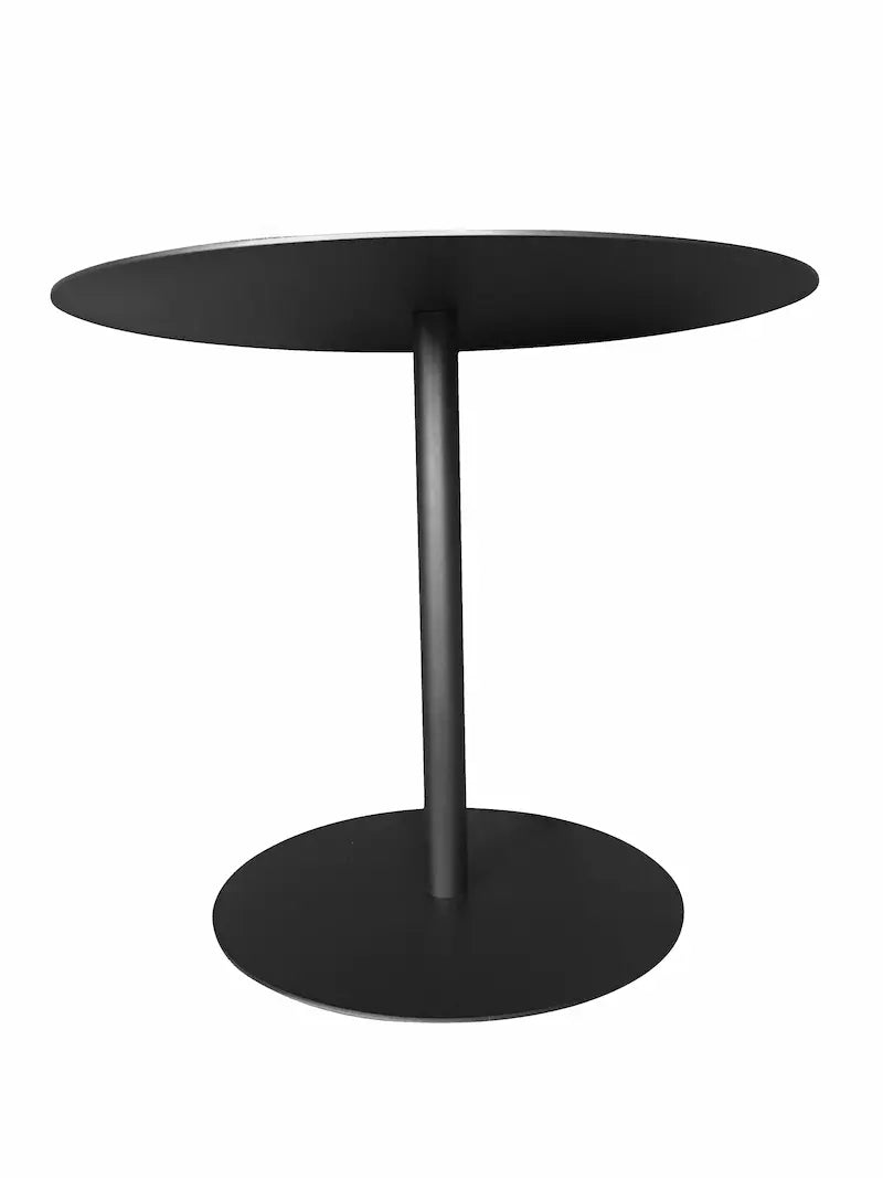 Modern Black Nesting Coffee Table Set – Round 16", 18", 20" with Pedestal Base | Leisure Space - Leisure Space