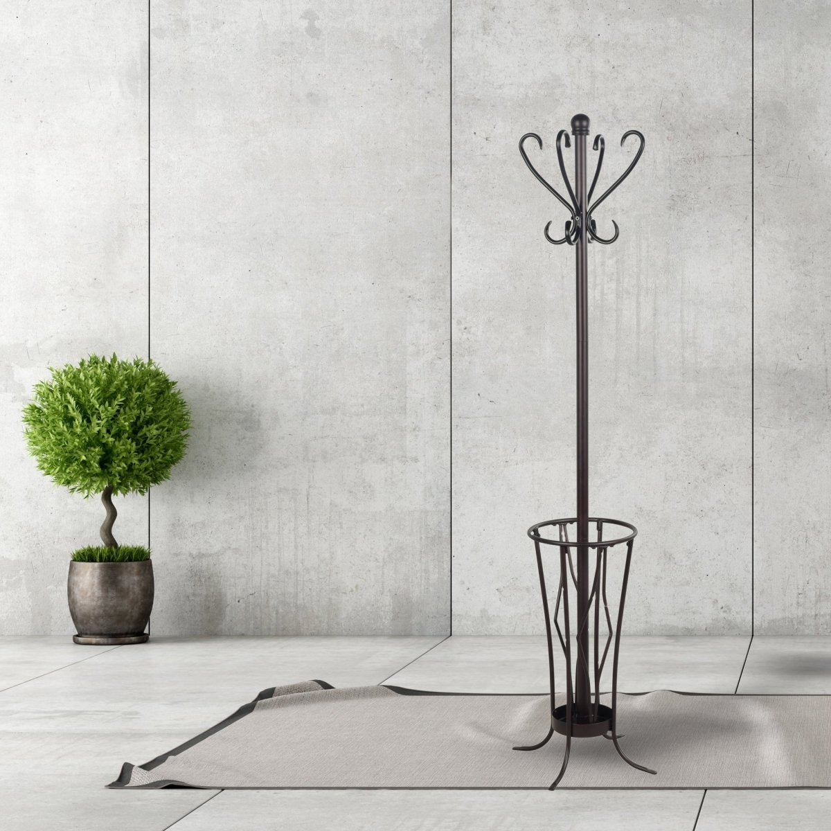 Coat Rack with Umbrella Stand - Leisure Space