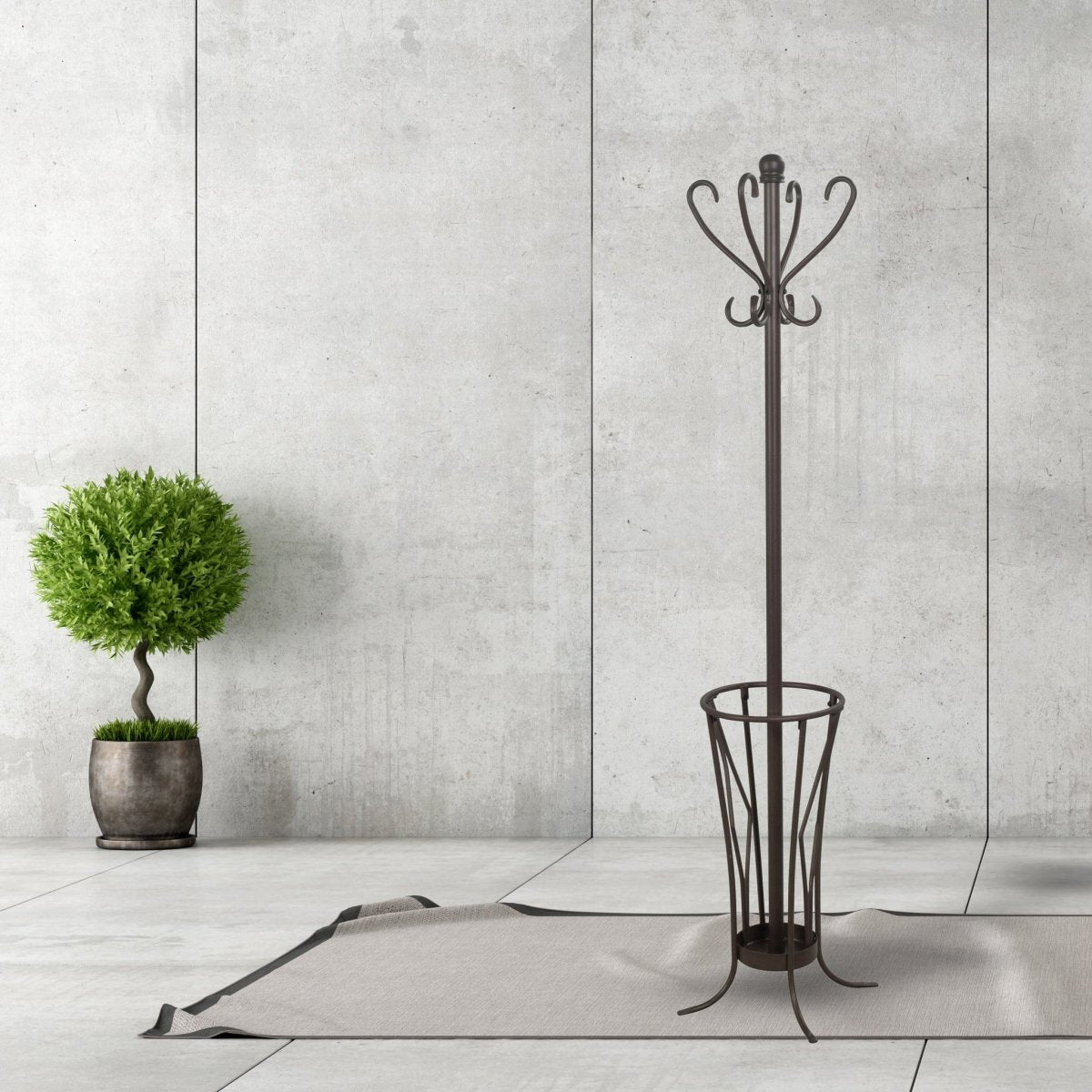 Coat Rack with Umbrella Stand - Leisure Space