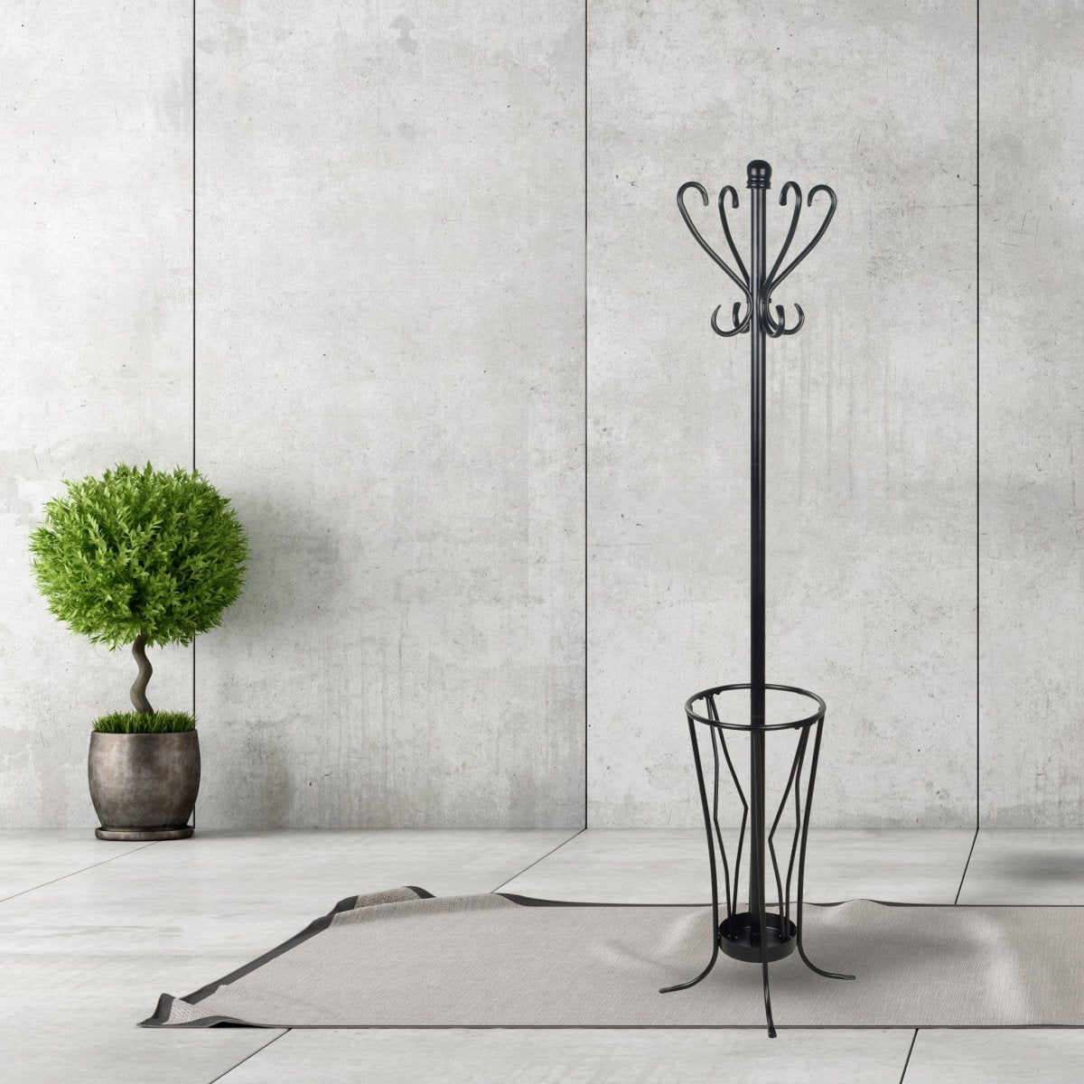 Coat Rack with Umbrella Stand - Leisure Space